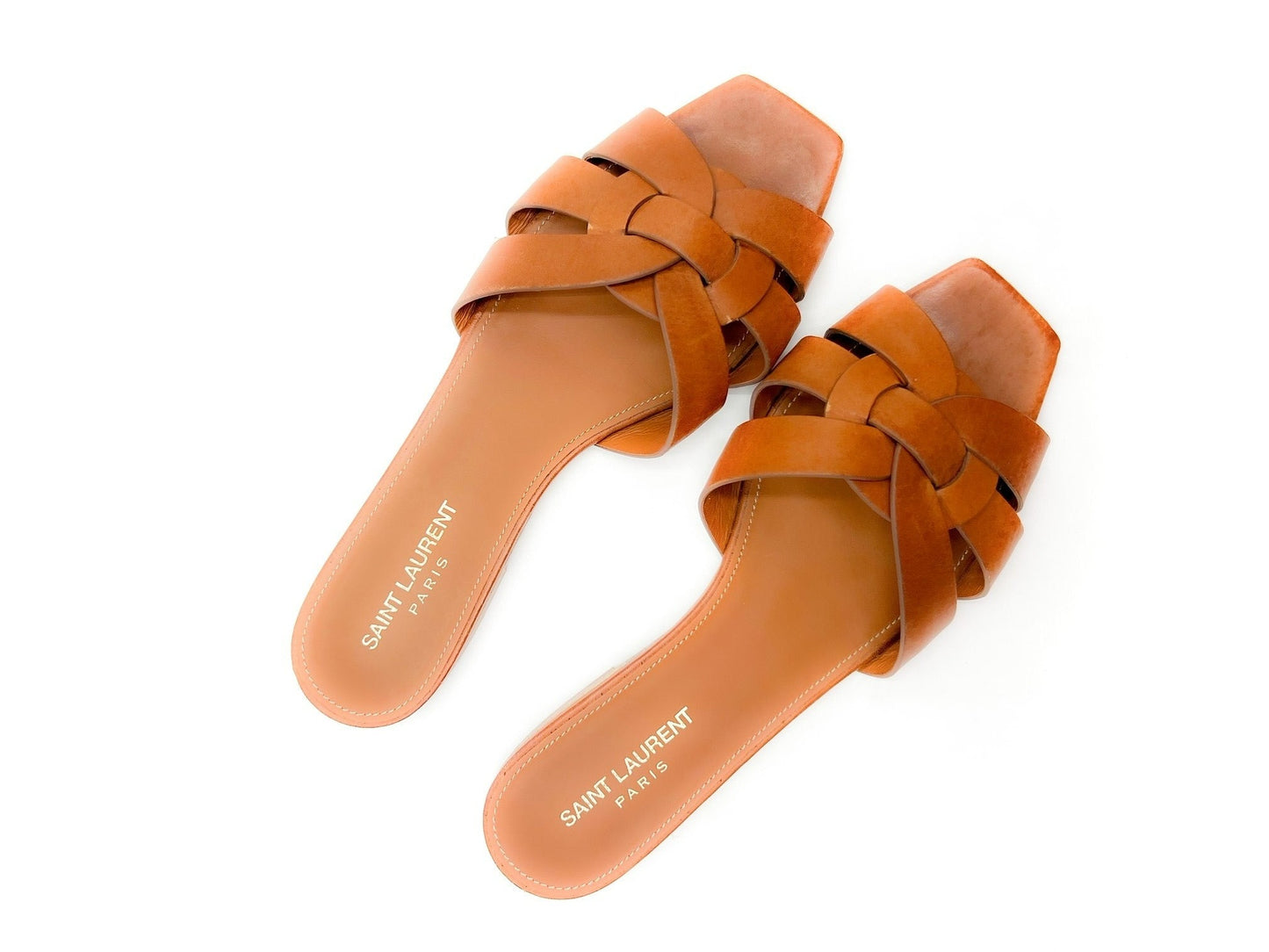 Saint Laurent Tribute Nu Pieds 05 Leather Slides