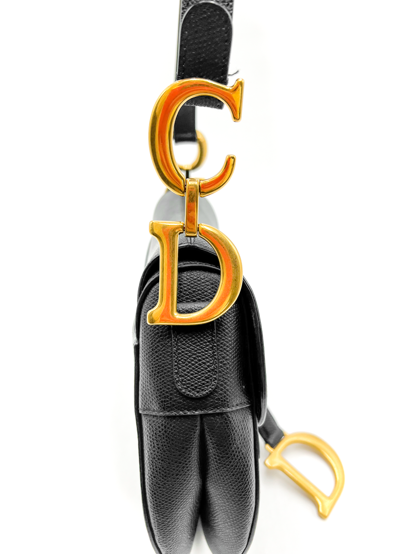 Dior Saddle Bag Black with Gold Hardware