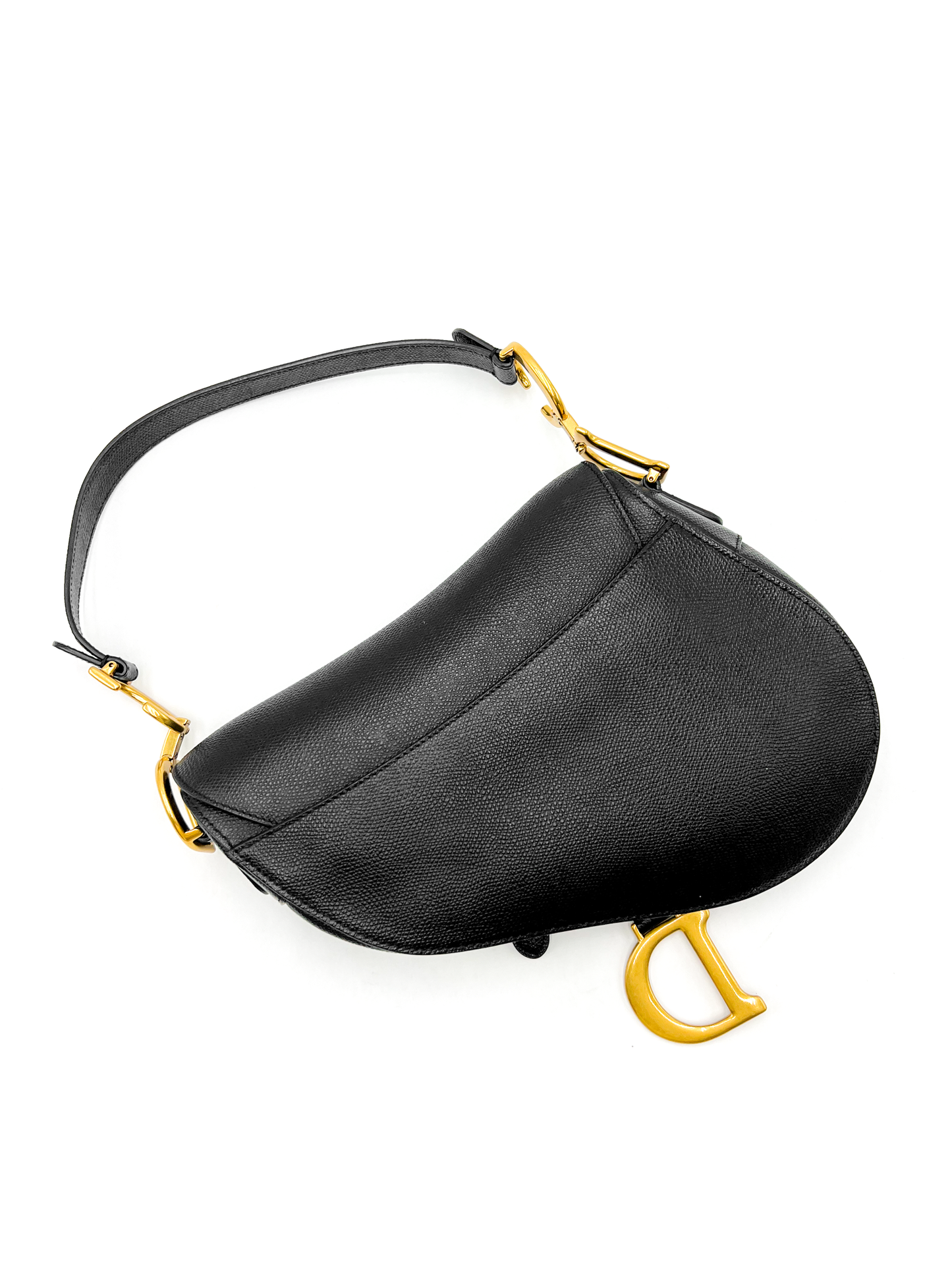 Dior Saddle Bag Black with Gold Hardware