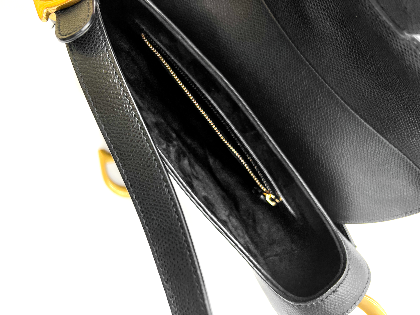 Dior Saddle Bag Black with Gold Hardware