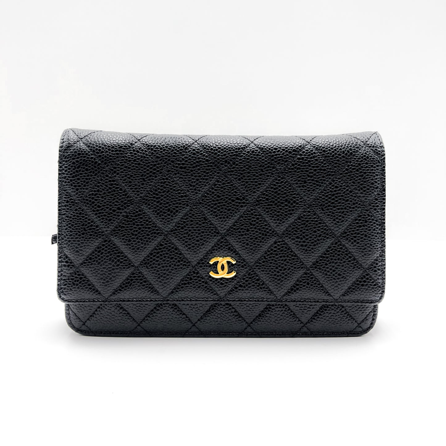 Chanel Black Wallet on Chain with Gold Hardware