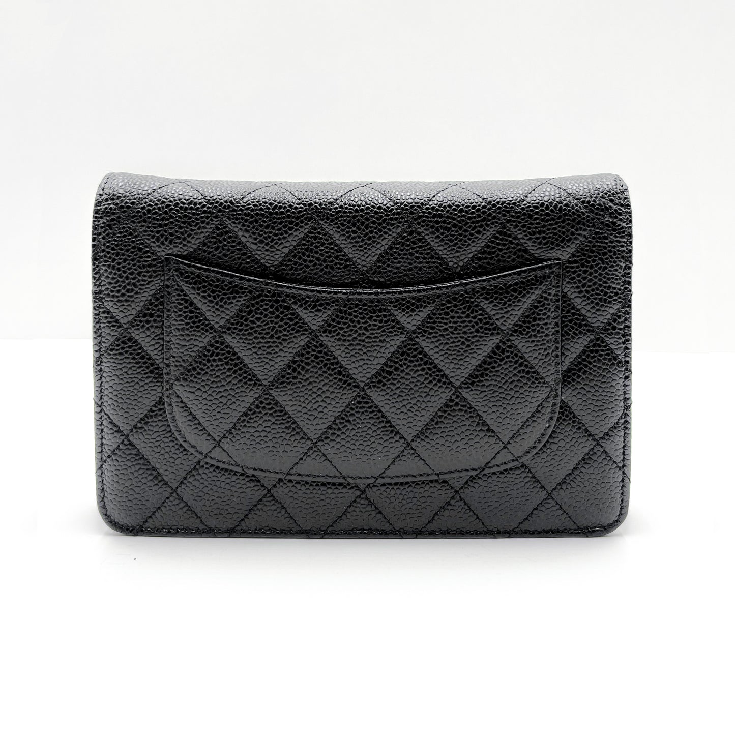 Chanel Black Wallet on Chain with Gold Hardware