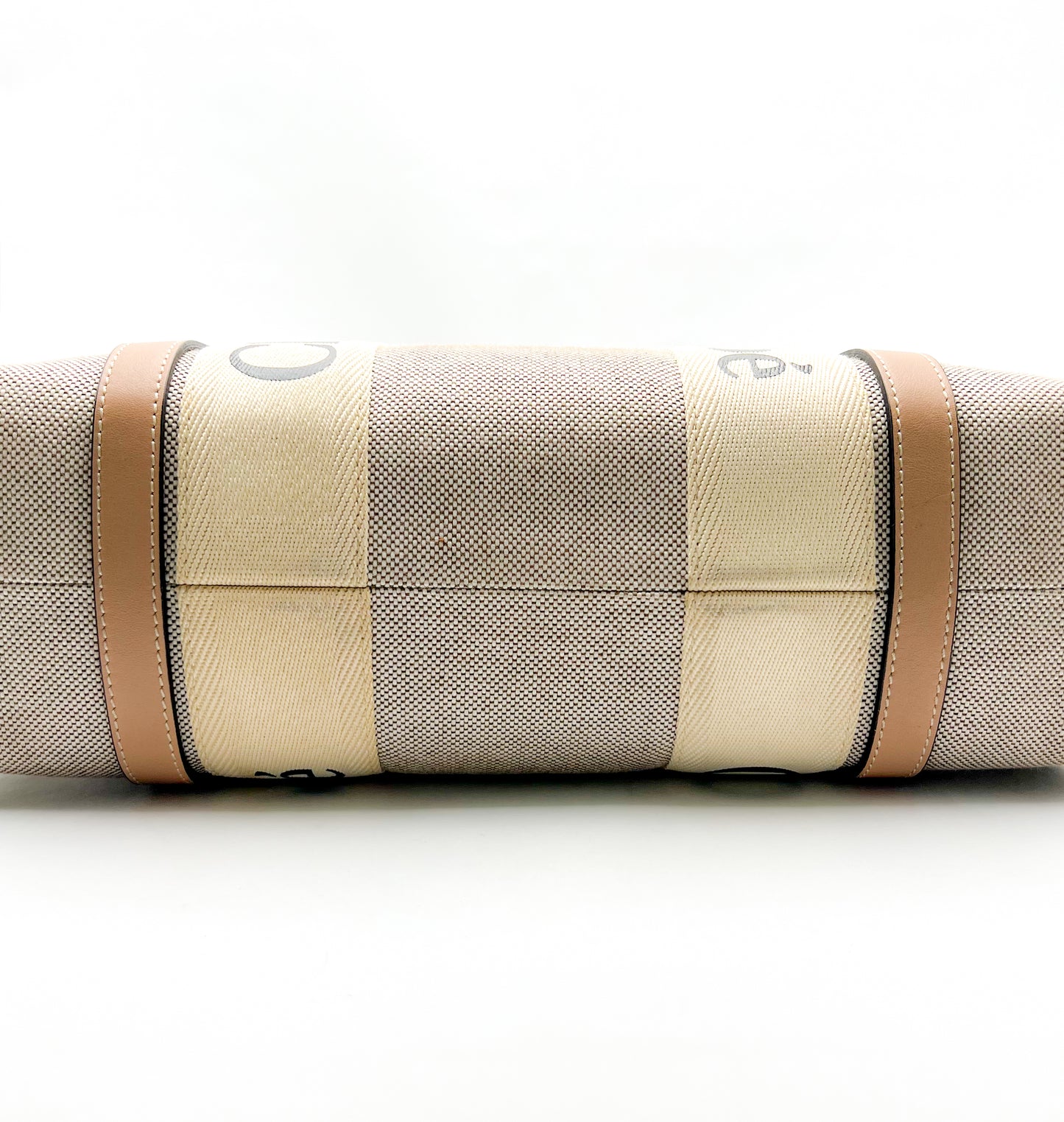 Chloé Medium Woody Tote Bag Biscotti Beige