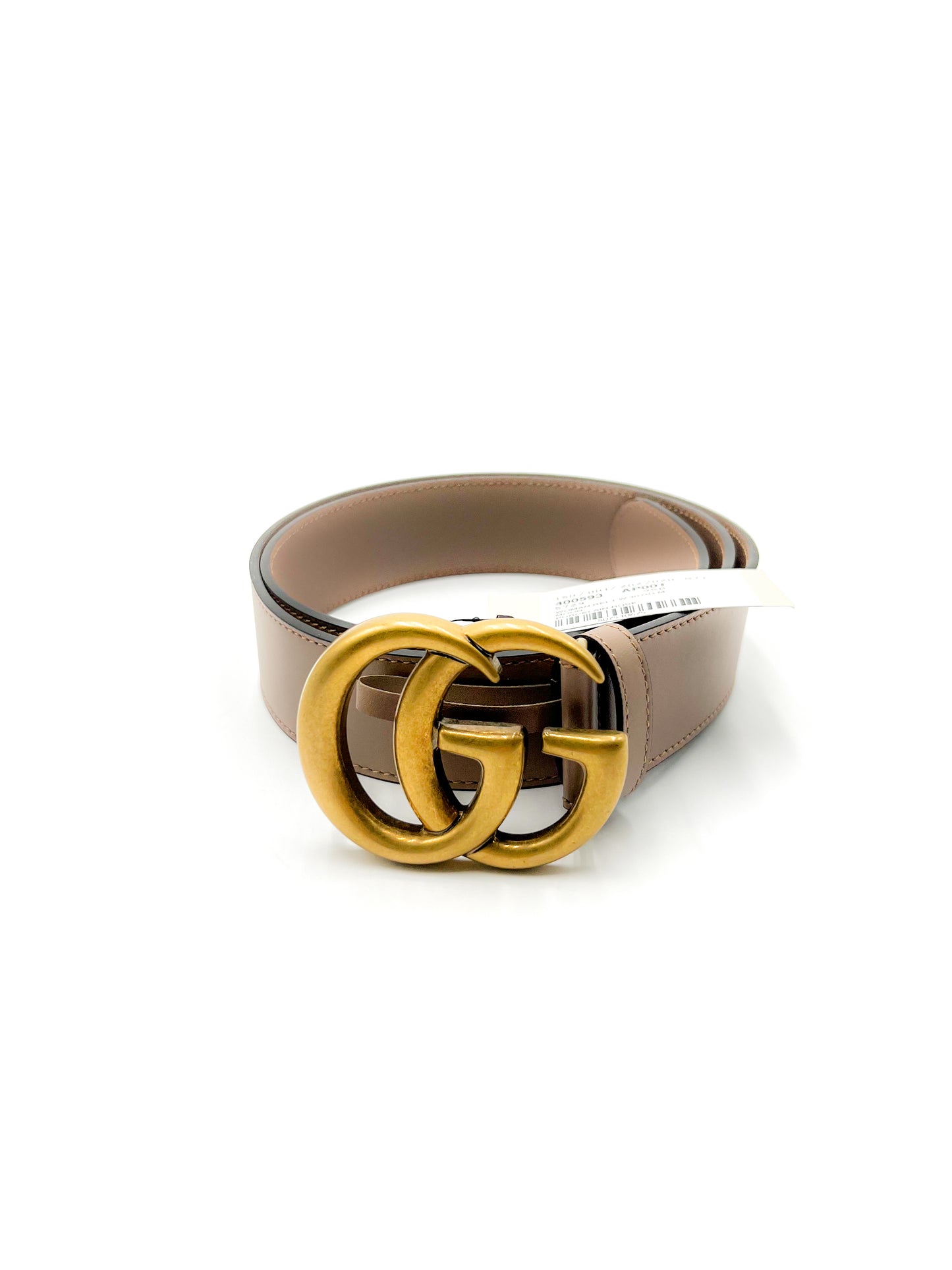 Gucci Leather Belt with Double G Buckle
