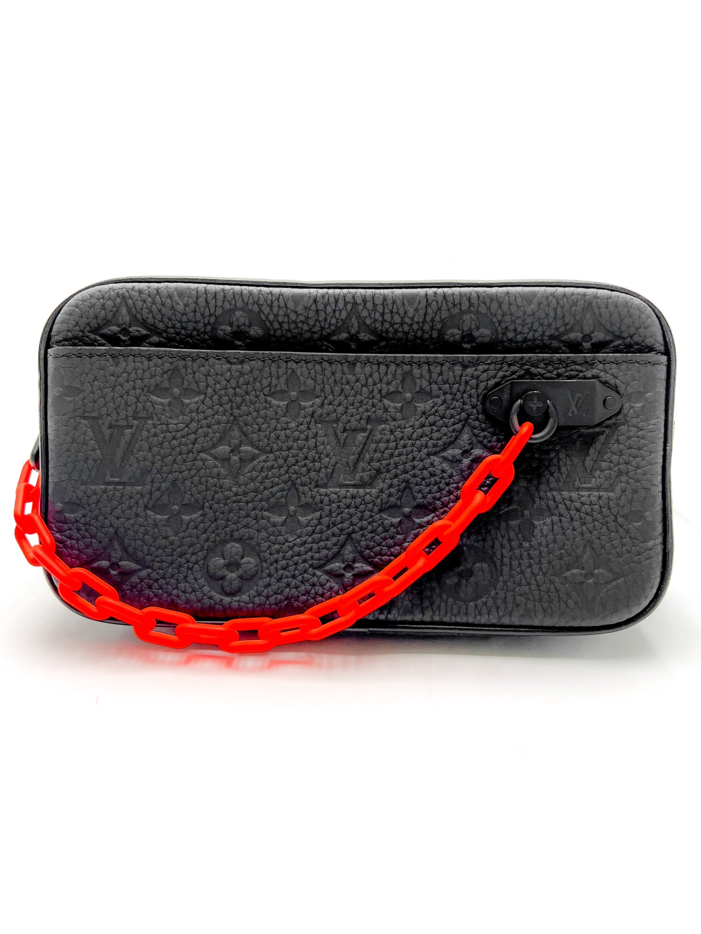 Louis Vuitton Monogram Black Taurillon Monogram Uniformes Solar Ray Soft Pochette