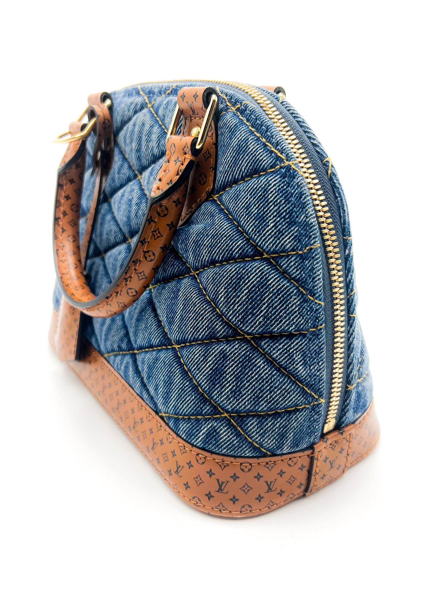 Louis Vuitton Alma BB Limited Edition Blue Denim Monogram