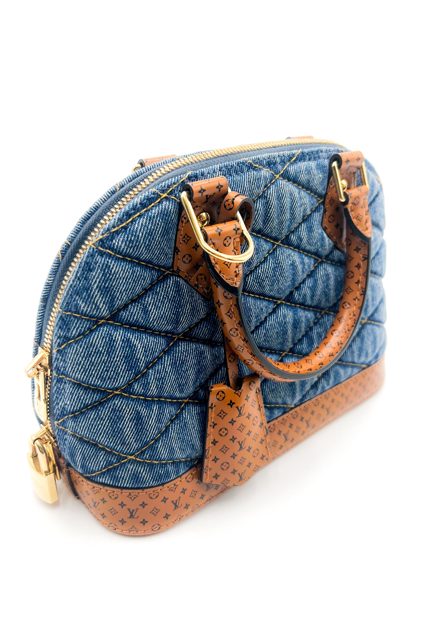 Louis Vuitton Alma BB Limited Edition Blue Denim Monogram