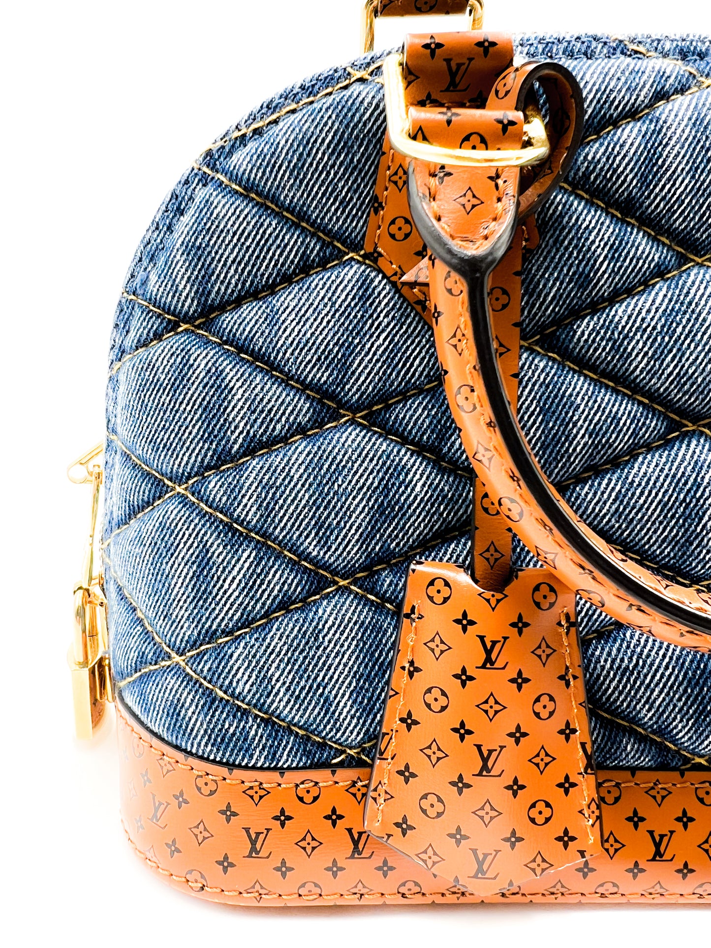 Louis Vuitton Alma BB Limited Edition Blue Denim Monogram