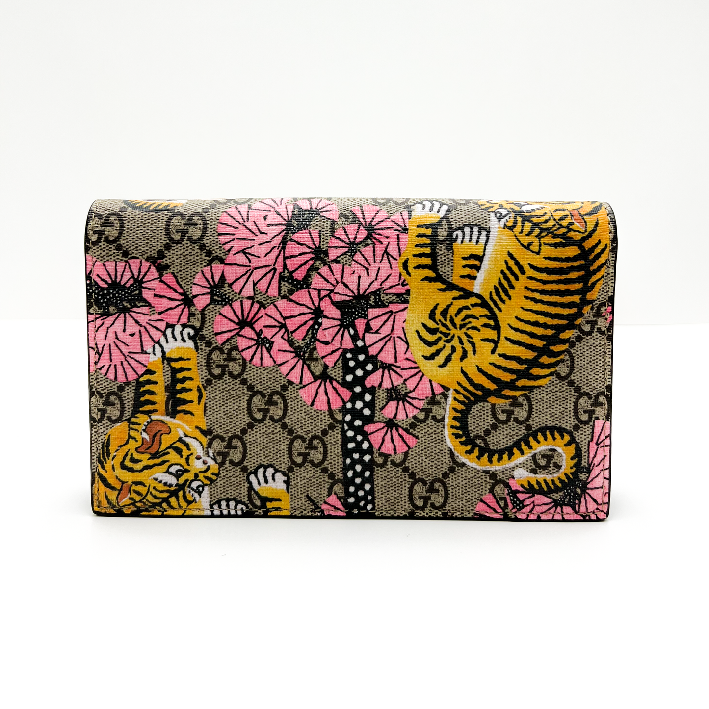 Gucci GG Supreme Monogram Bengal Chain Wallet