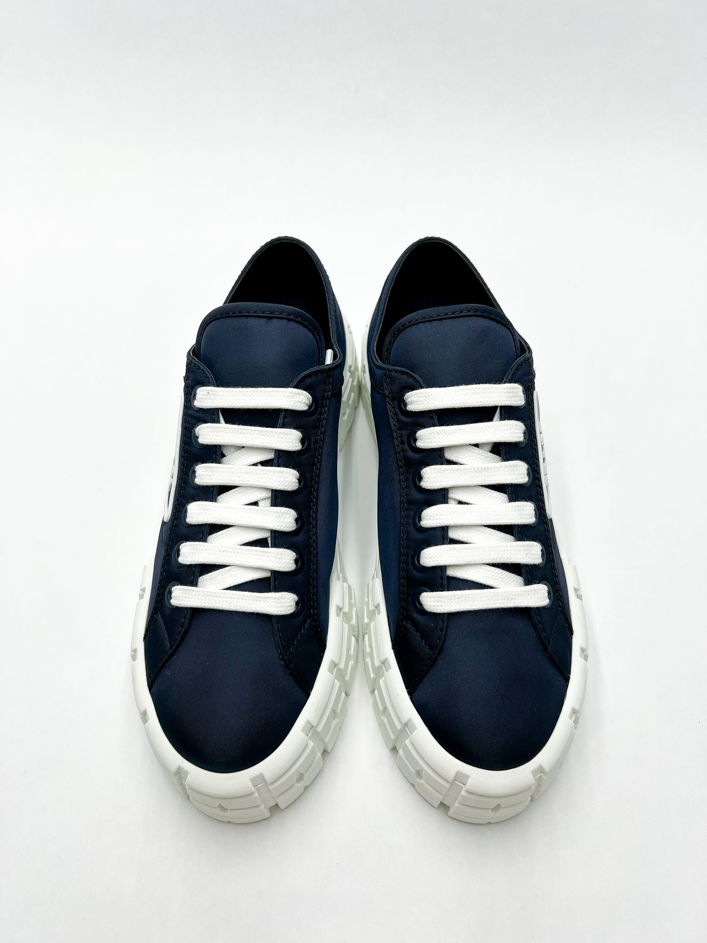 Prada Double Wheel Nylon Gabardine Sneakers