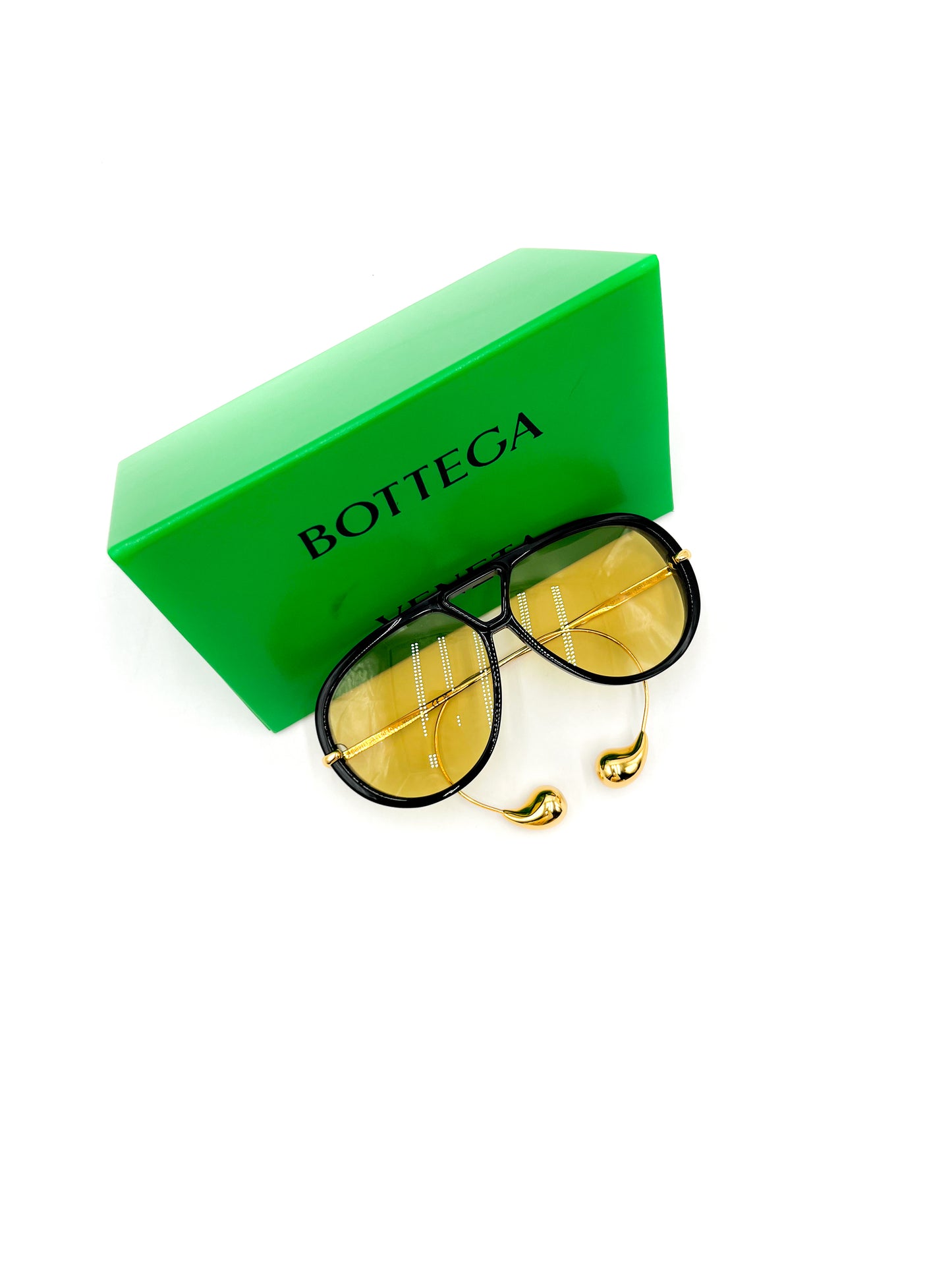 Bottega Veneta Drop Aviator Sunglasses