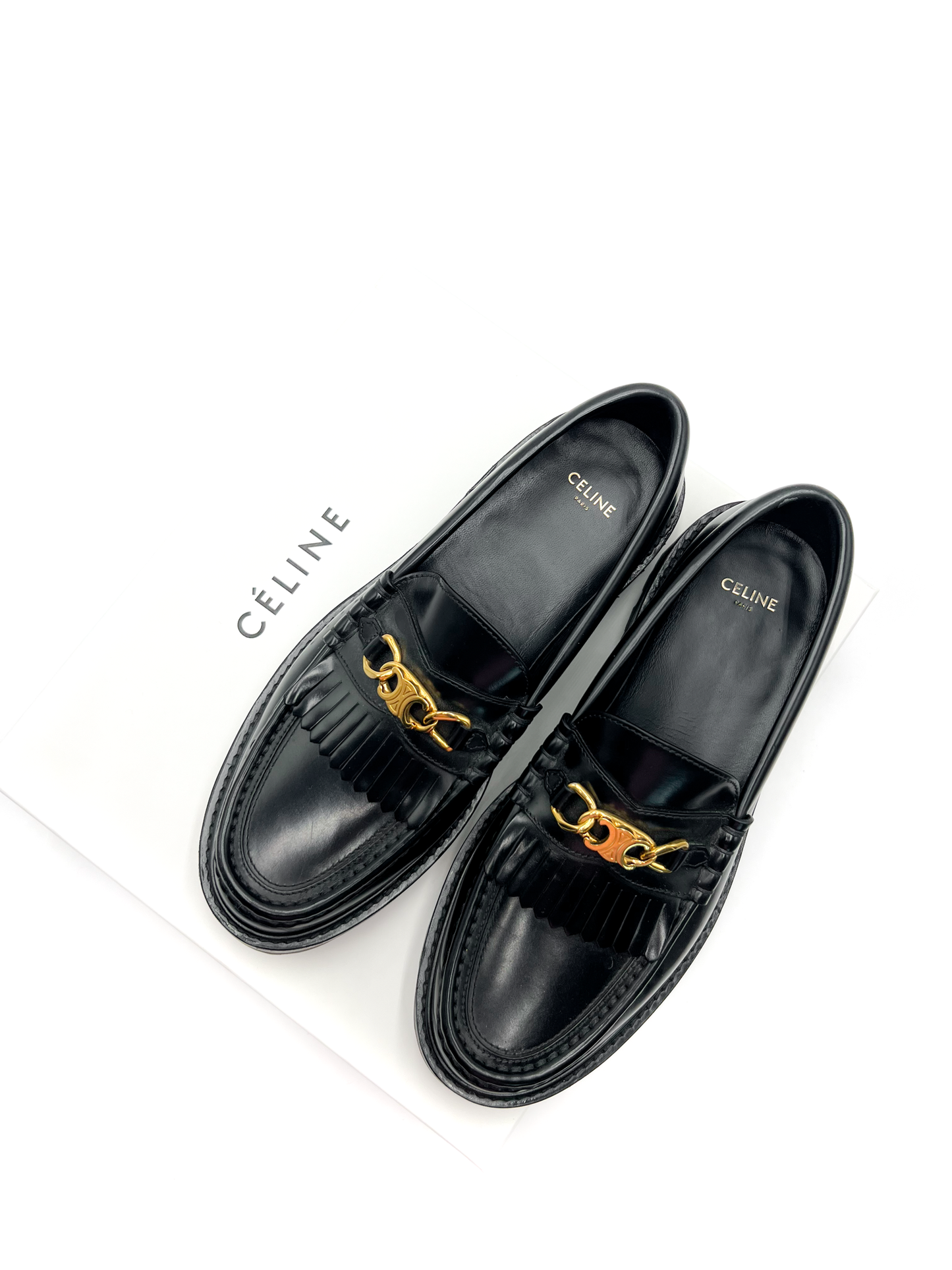 Celine Flat Triomphe Loafers