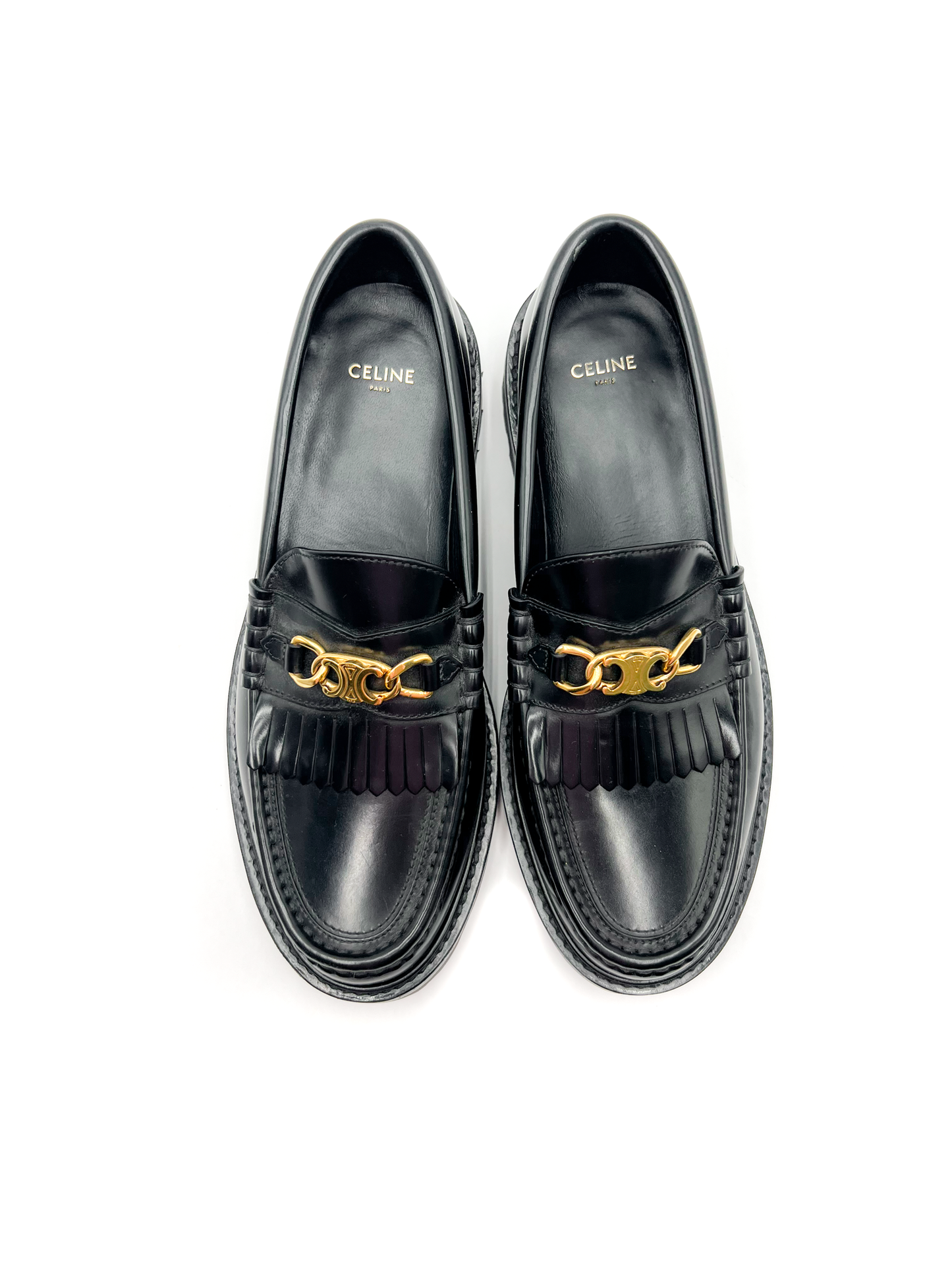 Celine Flat Triomphe Loafers