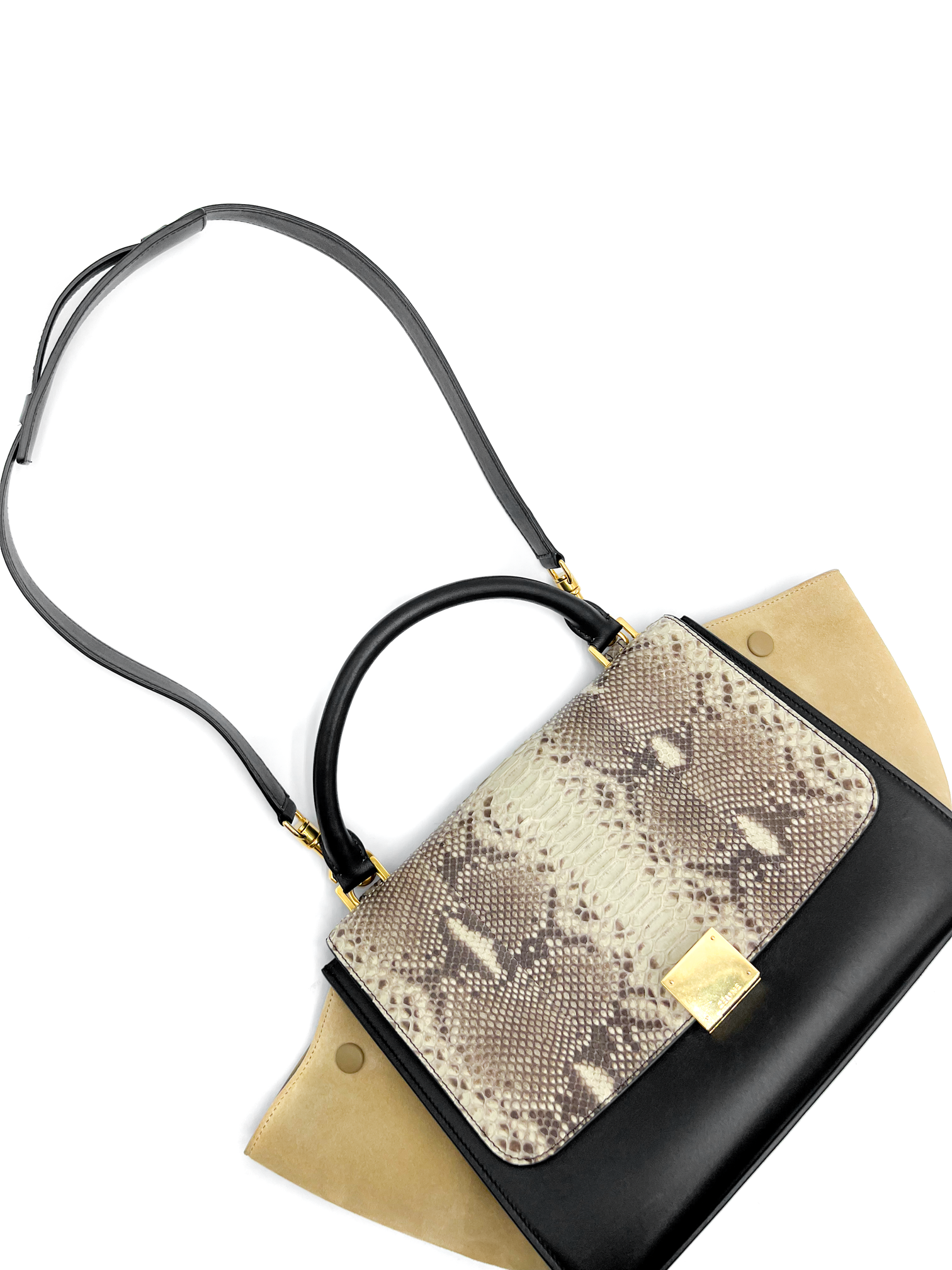 Celine Python Trapeze Bag Medium