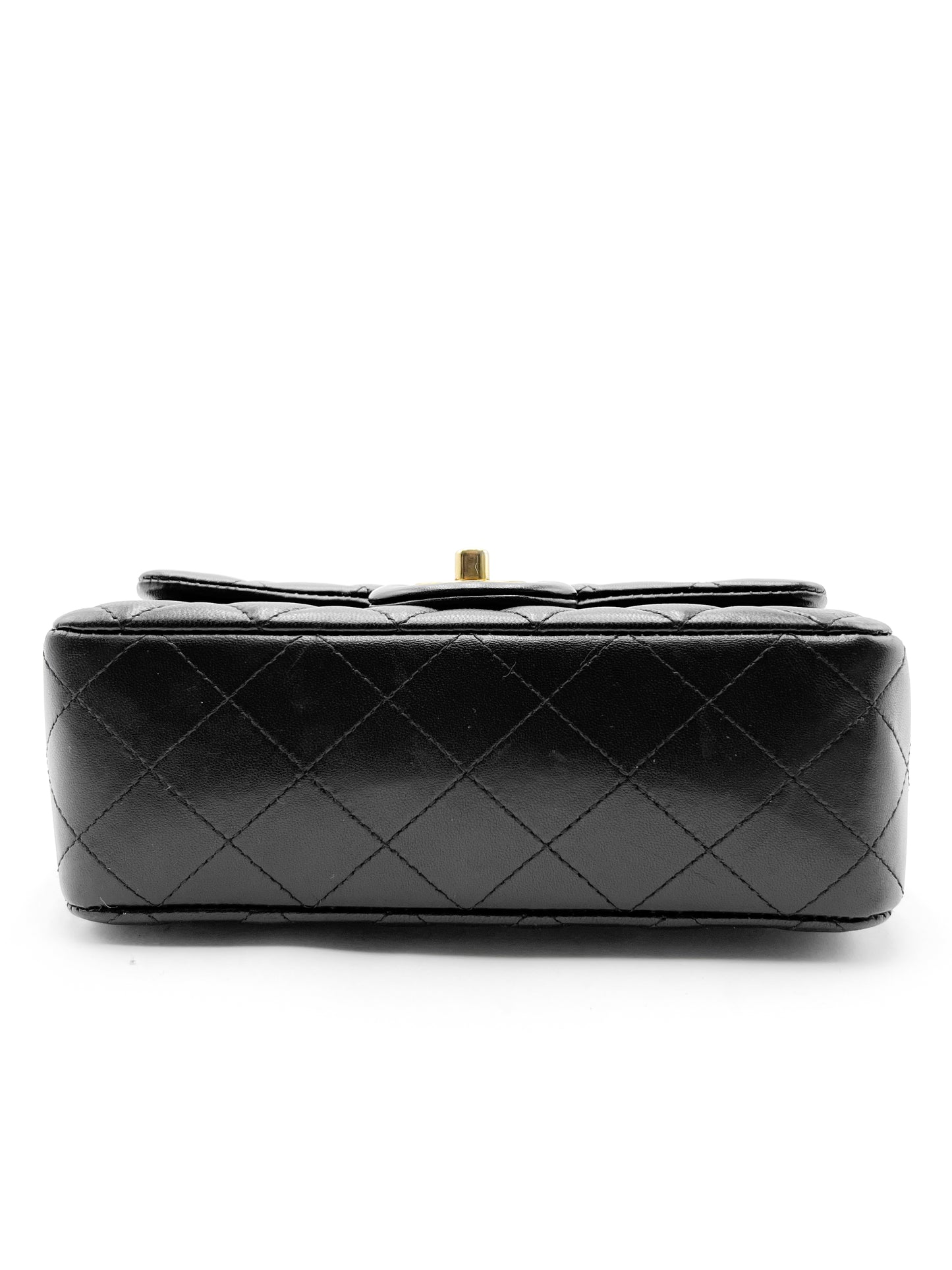 Chanel Mini Rectangle Flap Black with Gold Hardware