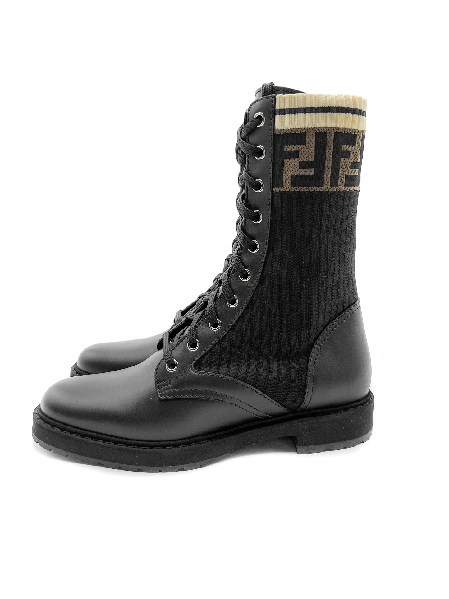 Fendi Rockoko Combat Boots