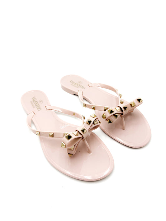 Valentino Garavani Rockstud Jelly Thong Sandals