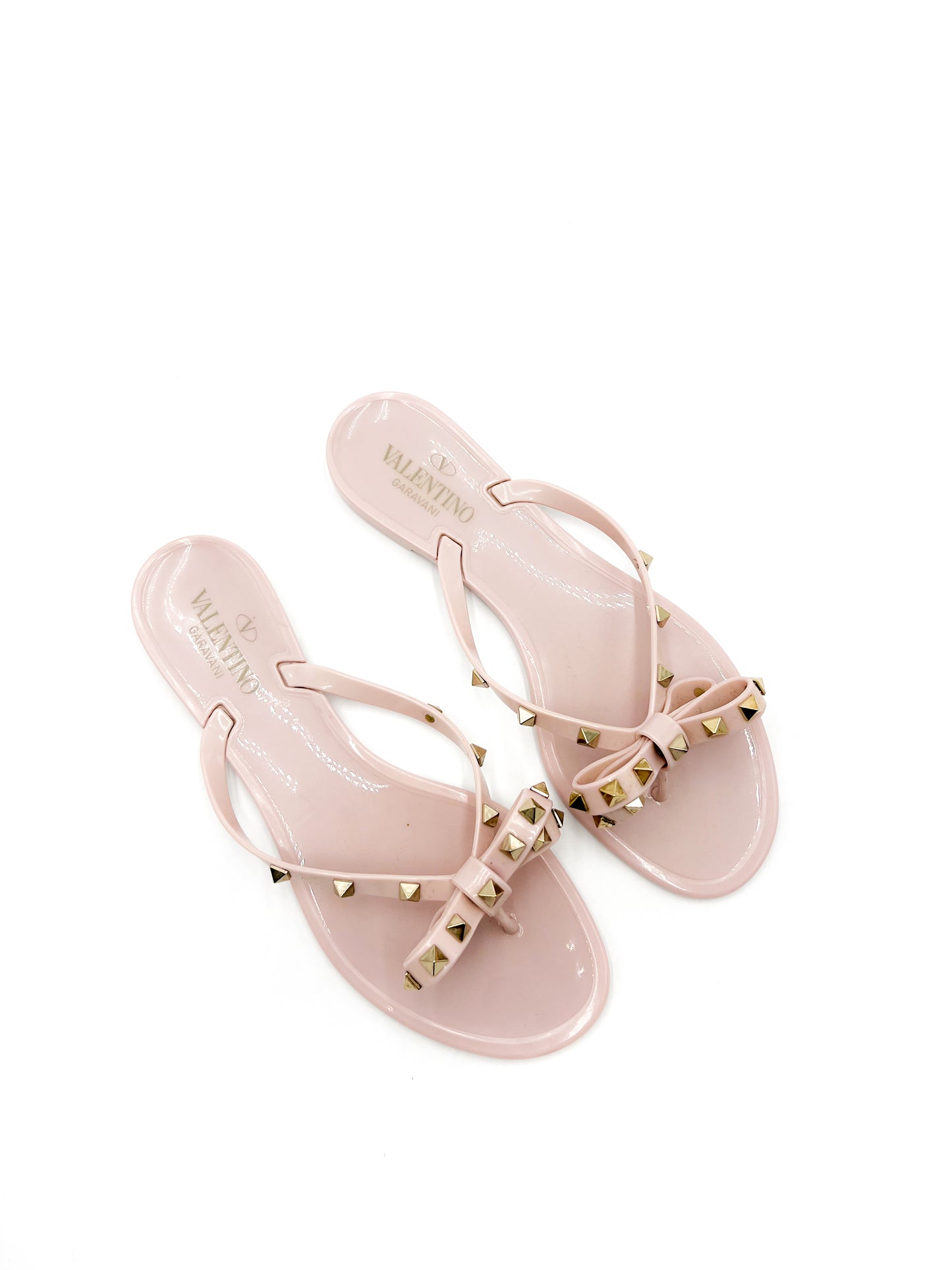 Valentino Garavani Rockstud Jelly Thong Sandals