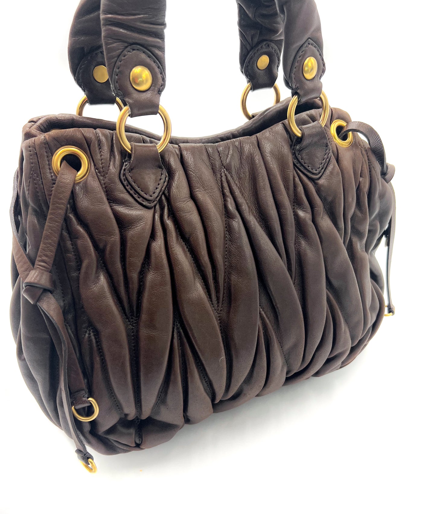 Miu Miu Matelassé Leather Handbag