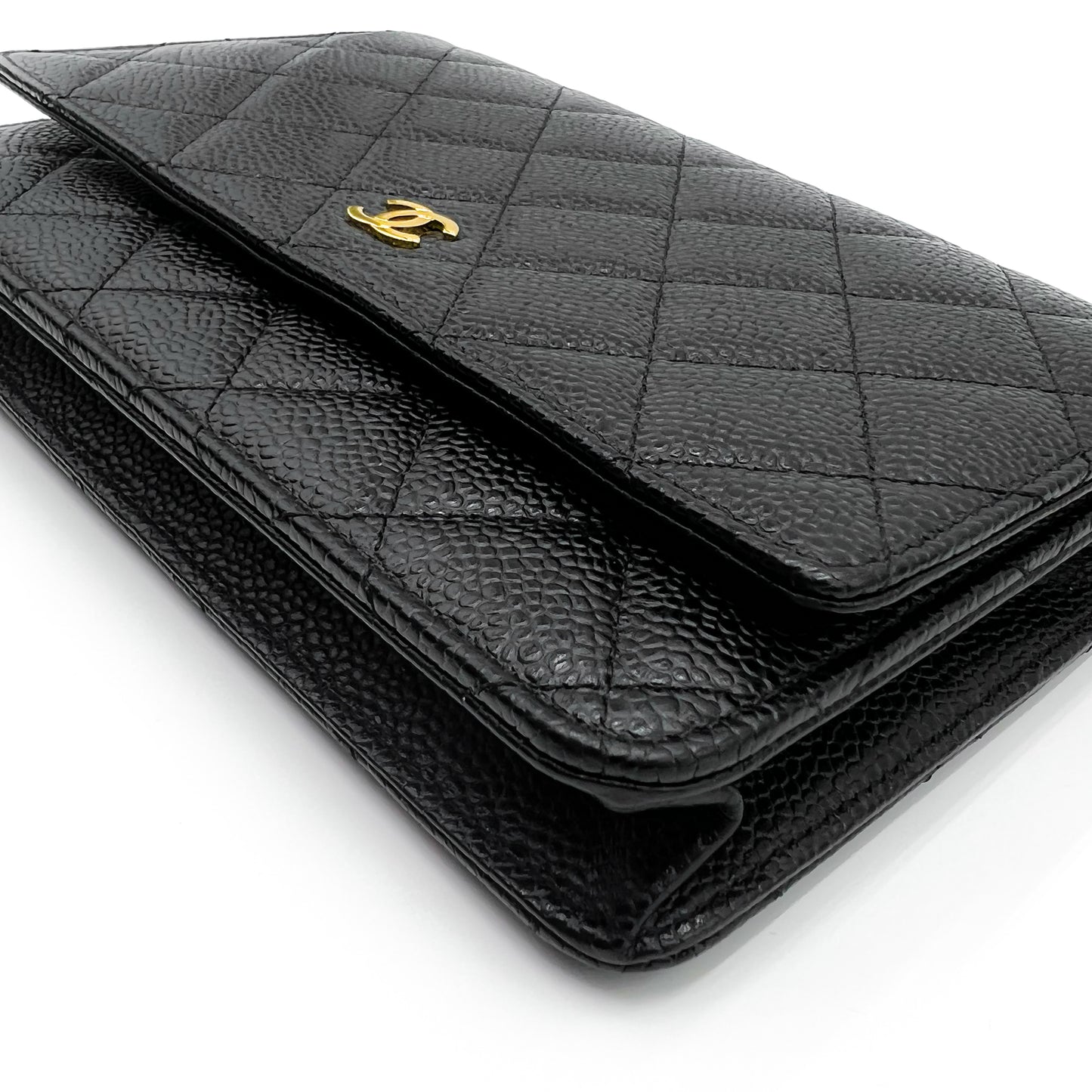 Chanel Black Wallet on Chain with Gold Hardware