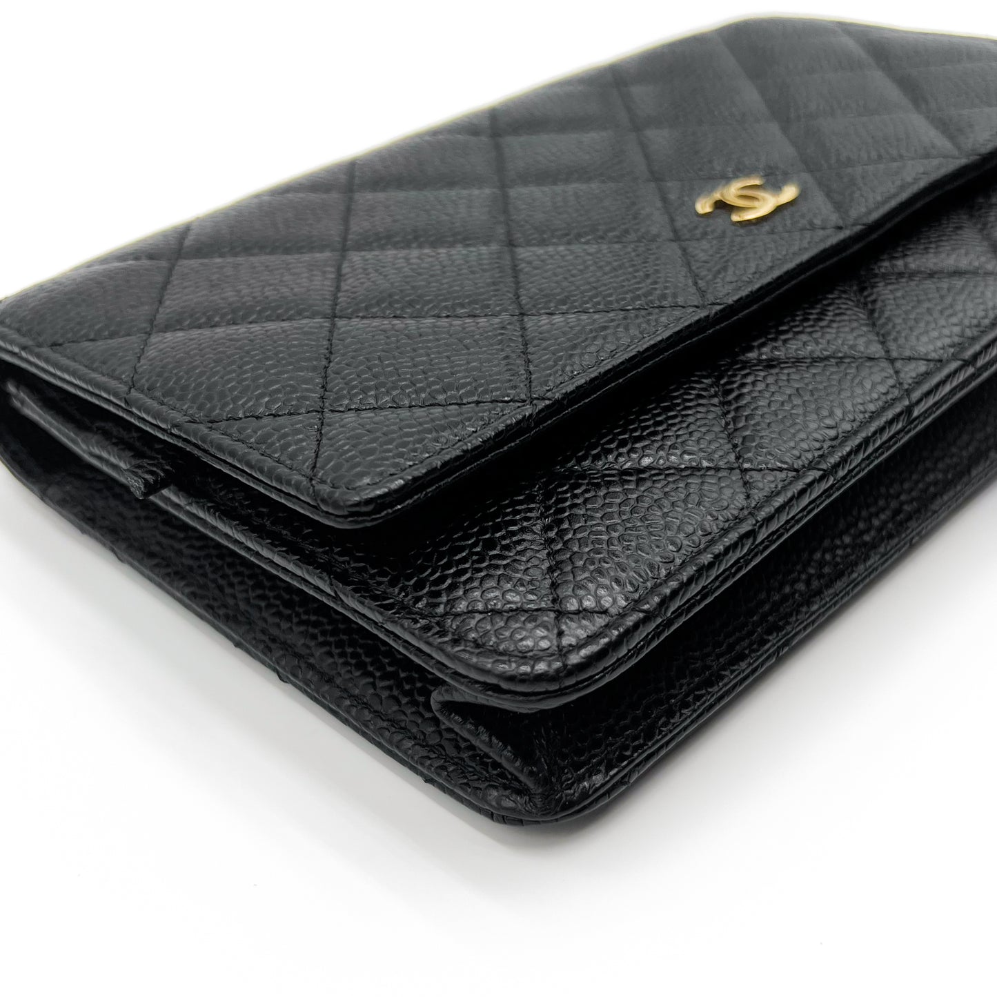 Chanel Black Wallet on Chain with Gold Hardware