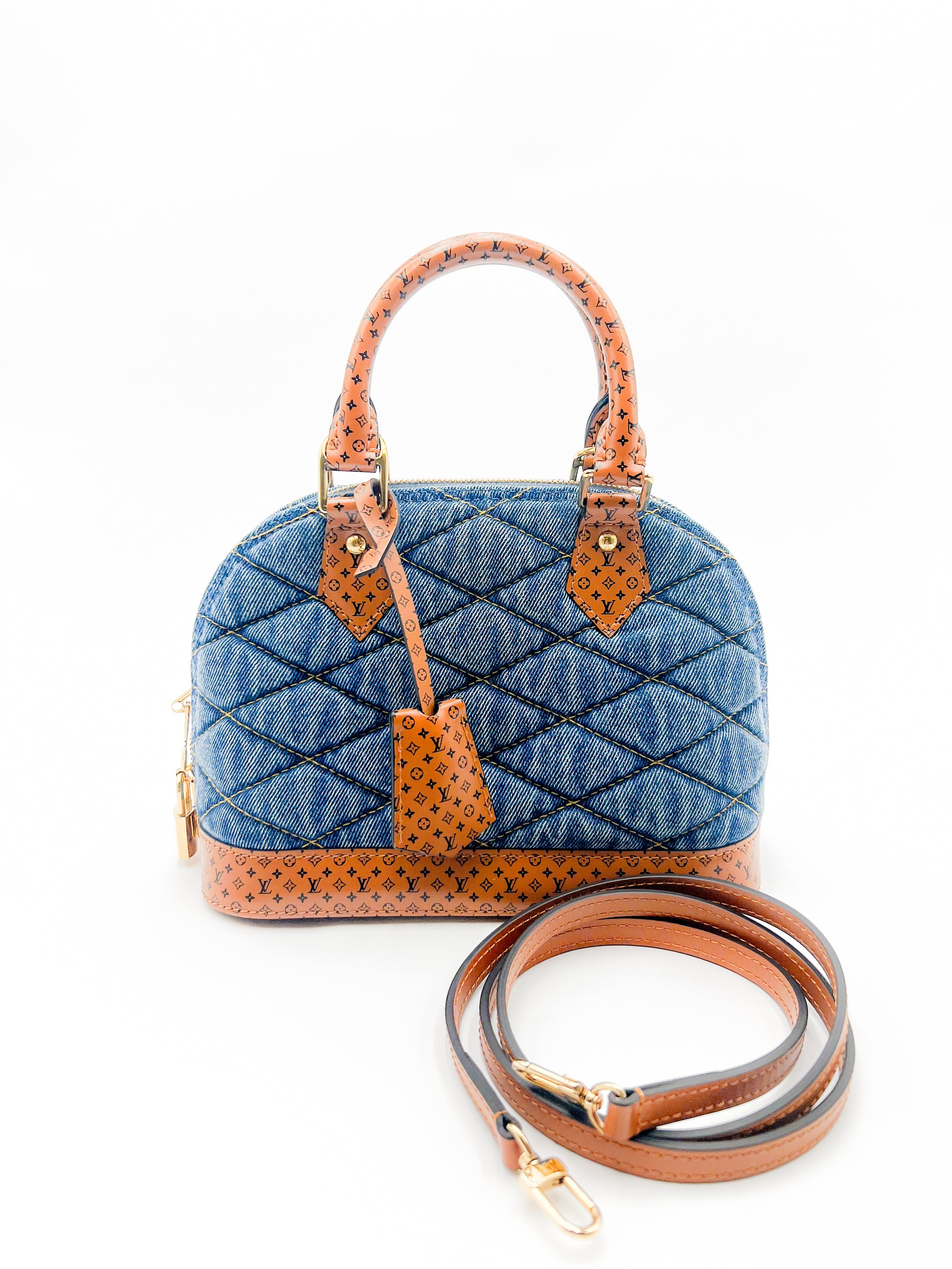 Louis Vuitton Denim Alma BB w/ Strap - Blue Mini Bags, Handbags - LOU651243