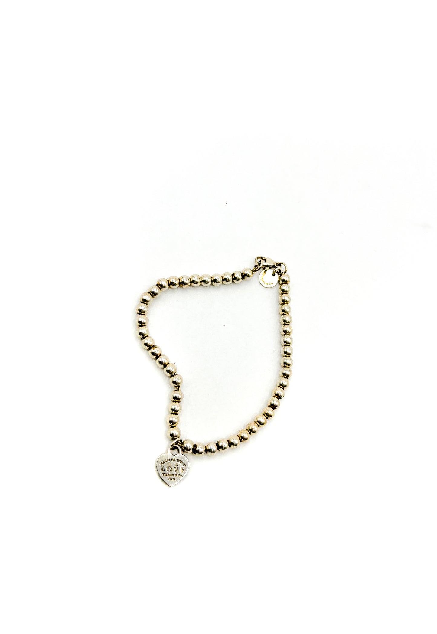 Tiffany & Co Heart Tag Bead Bracelet